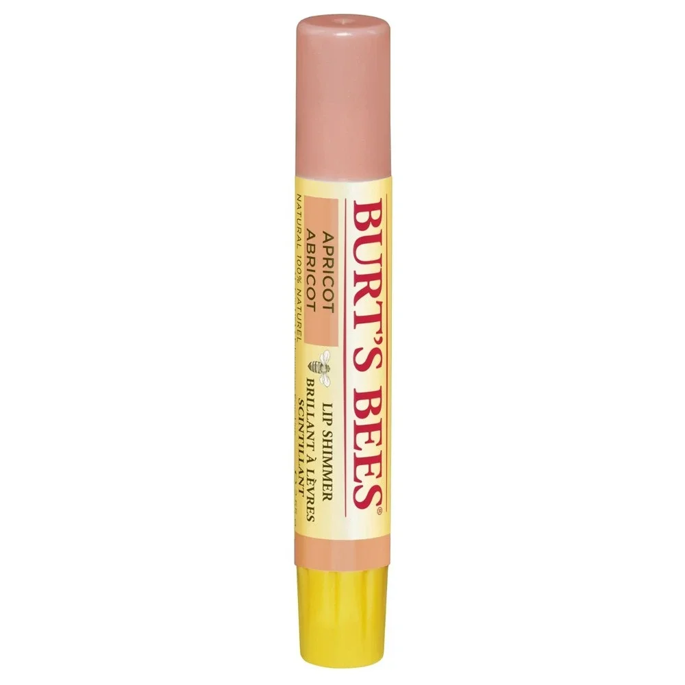 Burt's Bees Lip Shimmer Apricot 0.09 oz 100% Natural Moisturizing Lip Color New